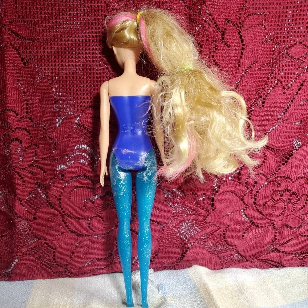 Barbie 12 inch Fashion Doll Kids Blue Pink Glitter Leg GTL82 Mattel 2020 Toy‎